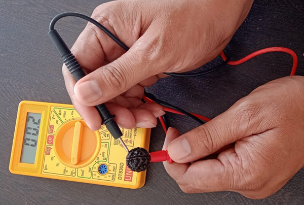 Researcher Unveils Simplest Method for Measuring Bio-Electricity in Rudraksha